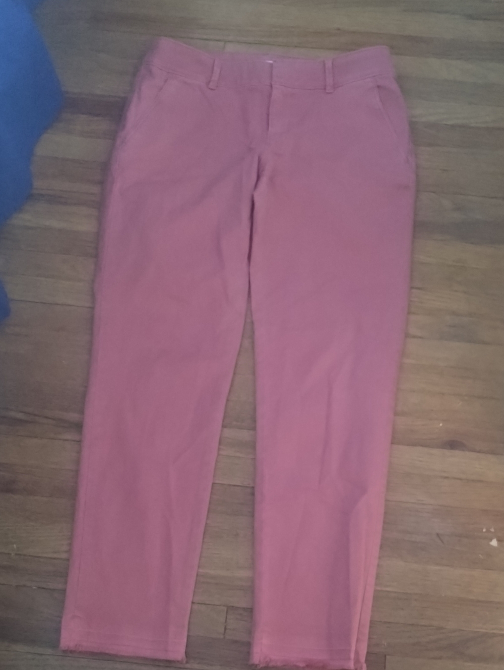 LOFT Pink Marisa Straight-Leg Pants